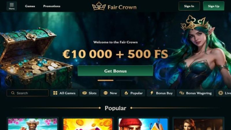 Faircrown Casino VIP experience